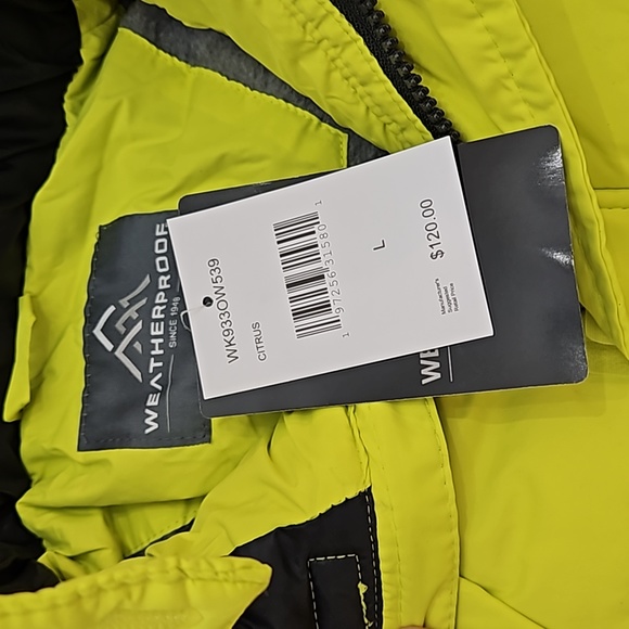 NwT boys Weatherproof jacket size Large (14) - Picture 4 of 7